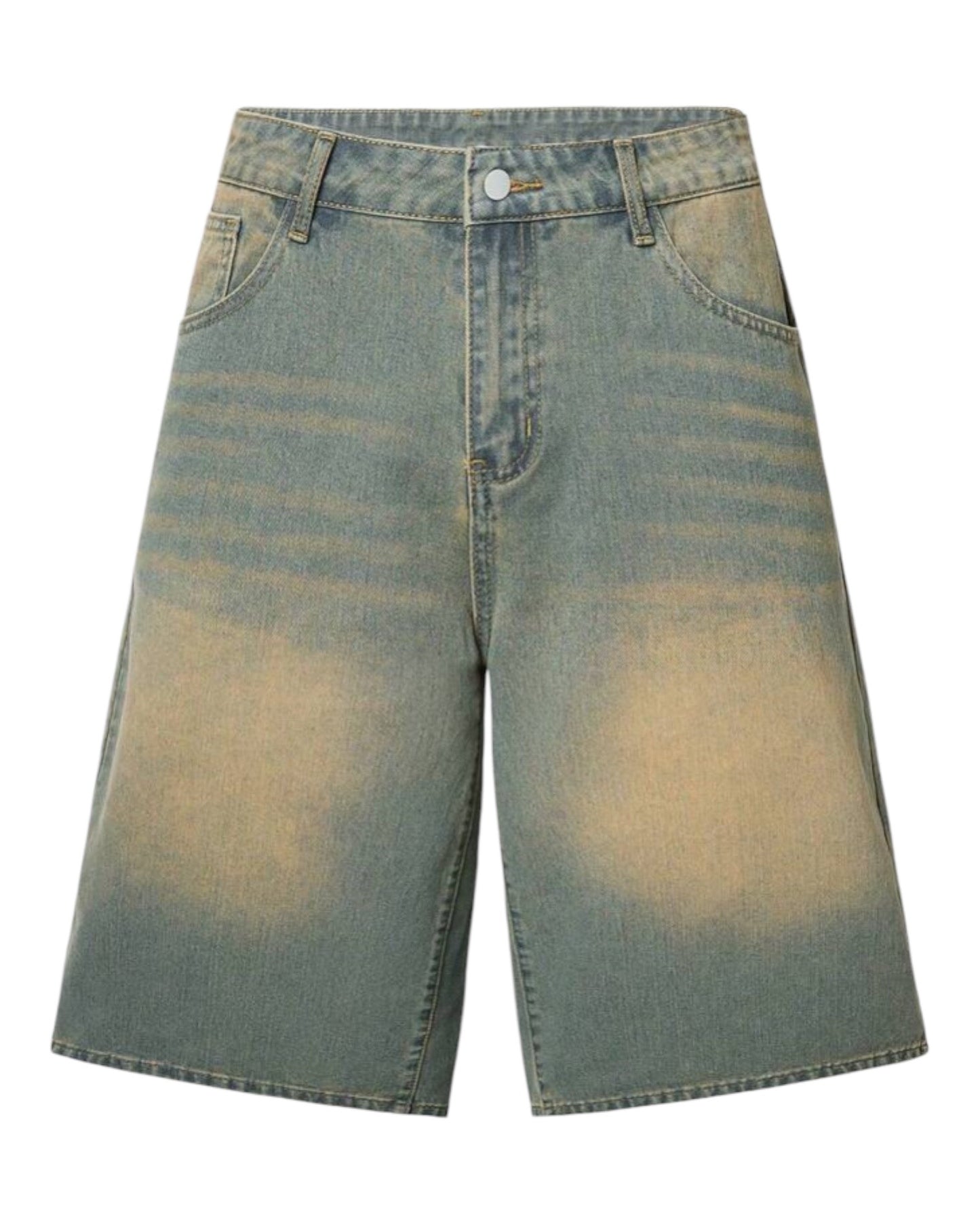 Washed Denim Jorts Shorts