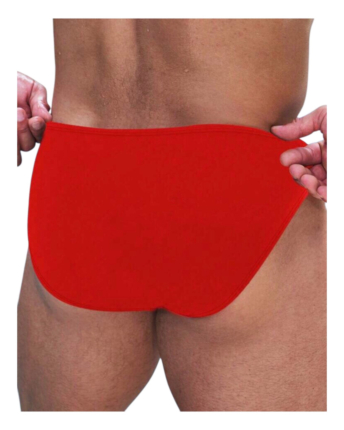 riangle Swim Trunks With Metal Ring Design