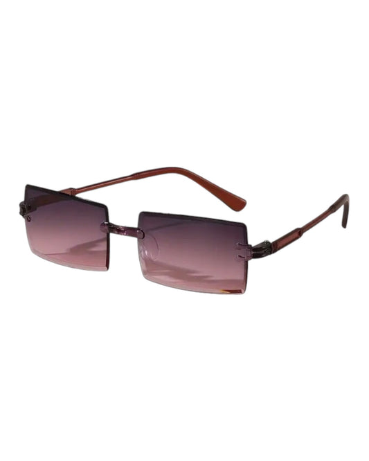 Brown Frameless glasses