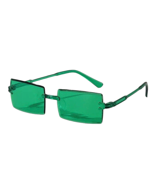 Green Frameless glasses