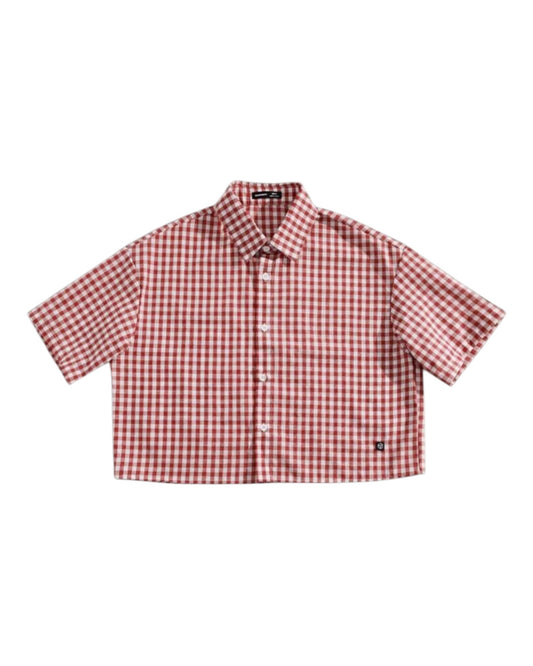 Cropped Shirts  (Red)