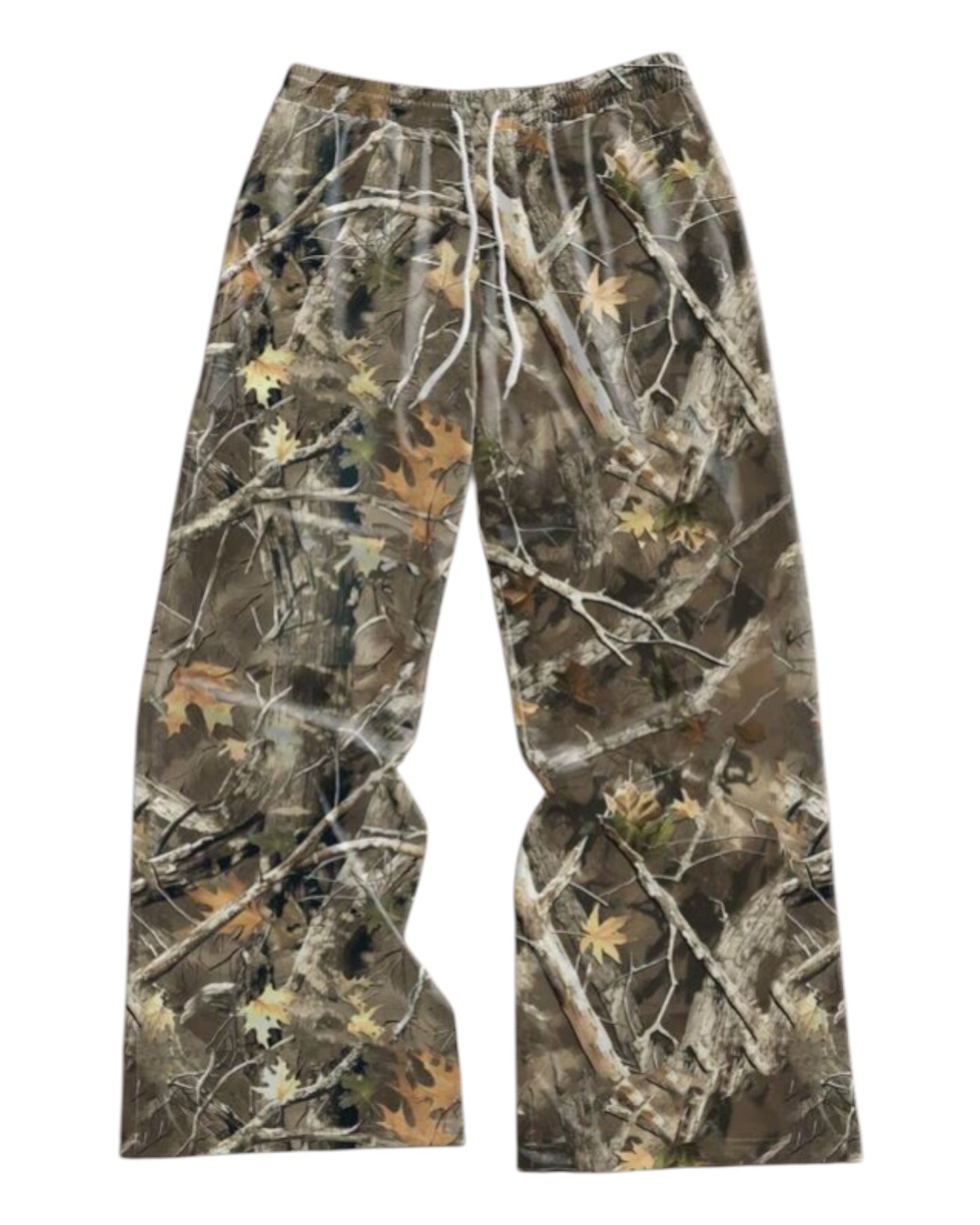 Baggy Camouflage Straight Leg Sweatpants,