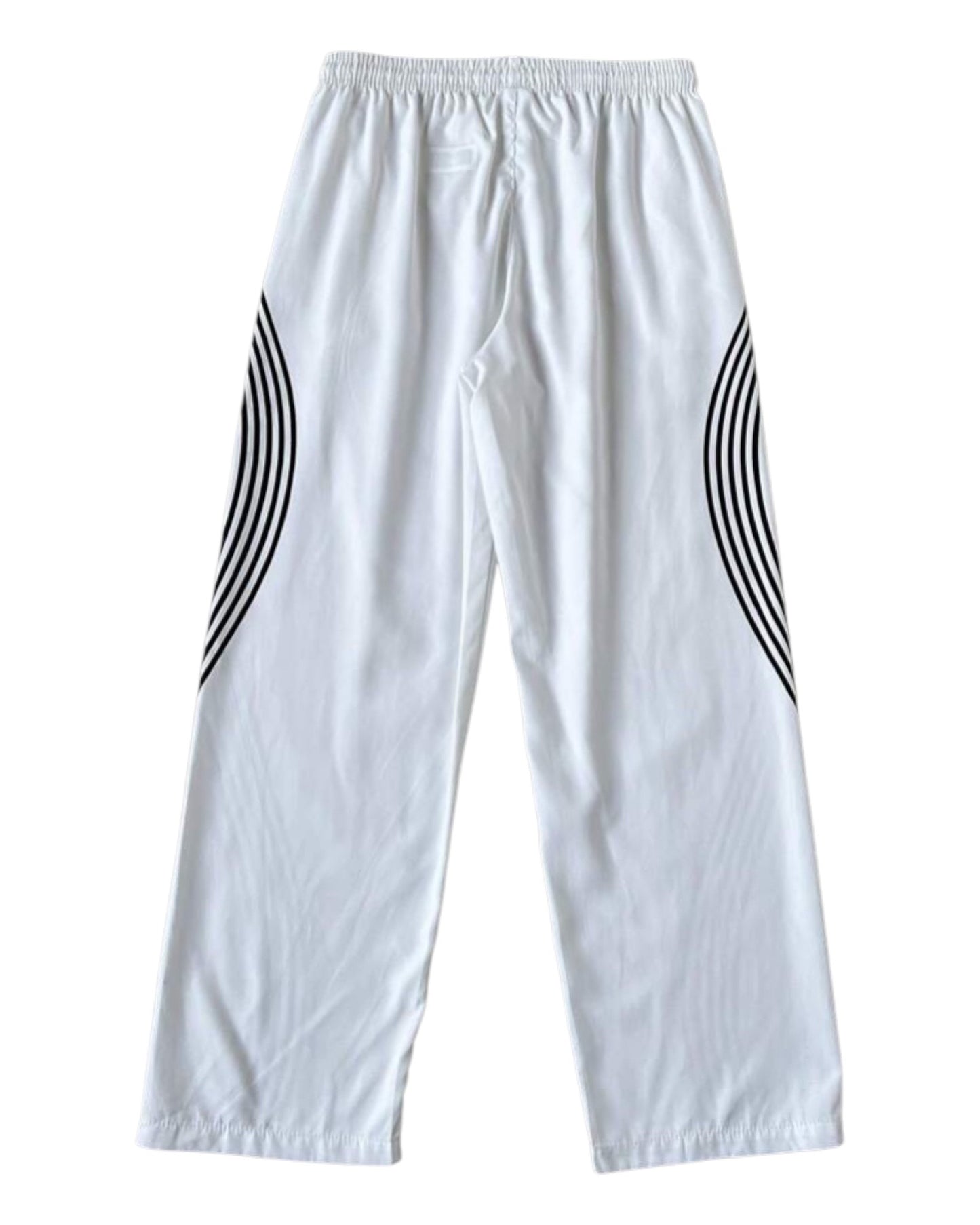 Striped Print Drawstring Pocket Casual Versatile Pants