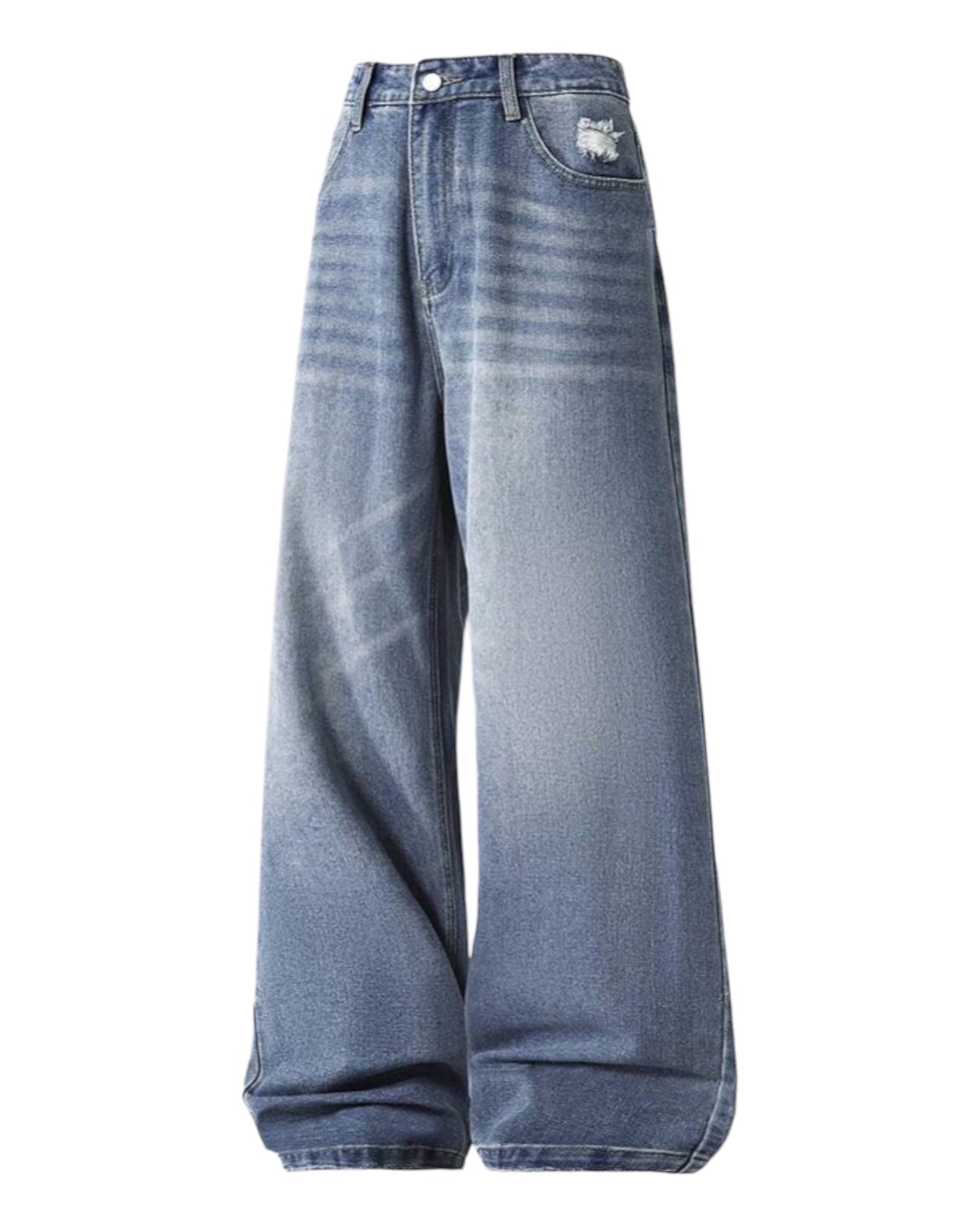 Loose Retro Flare Leg Jeans