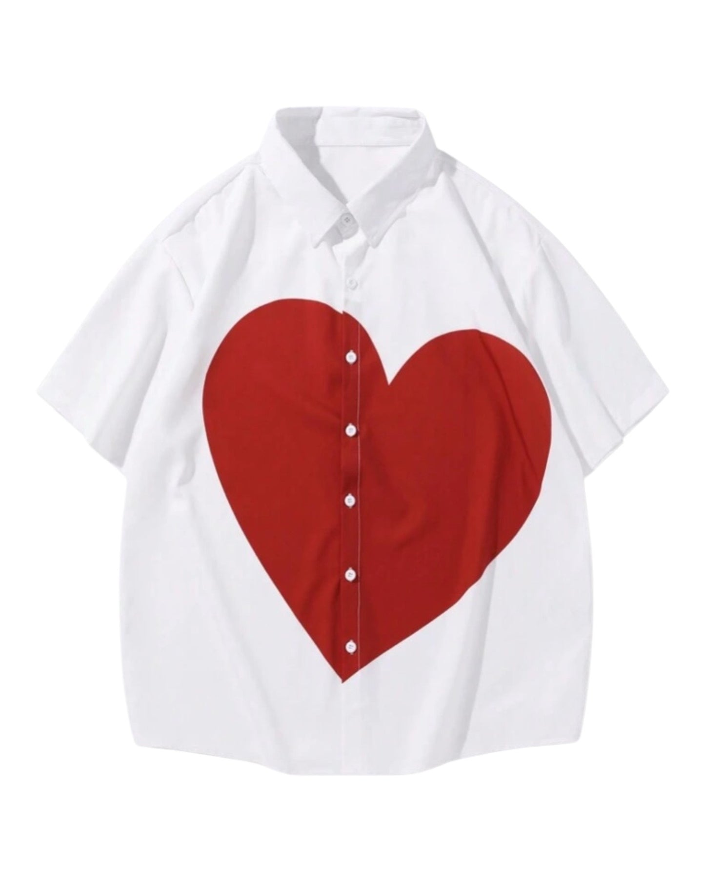 Heart Button Up Shirt