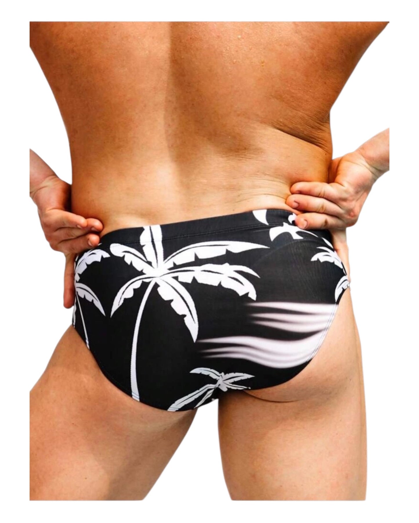 Tropical Print Swim Brief