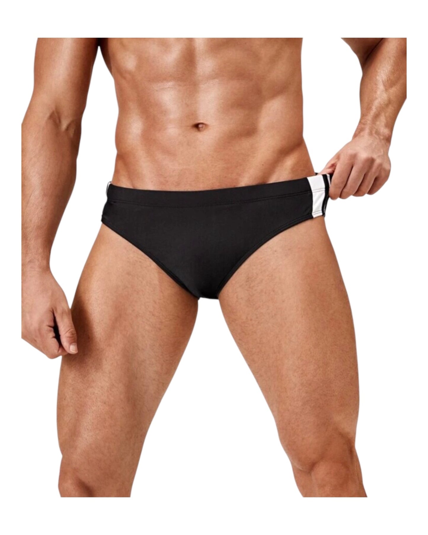 Manfinity Men Contrast Panel Swim