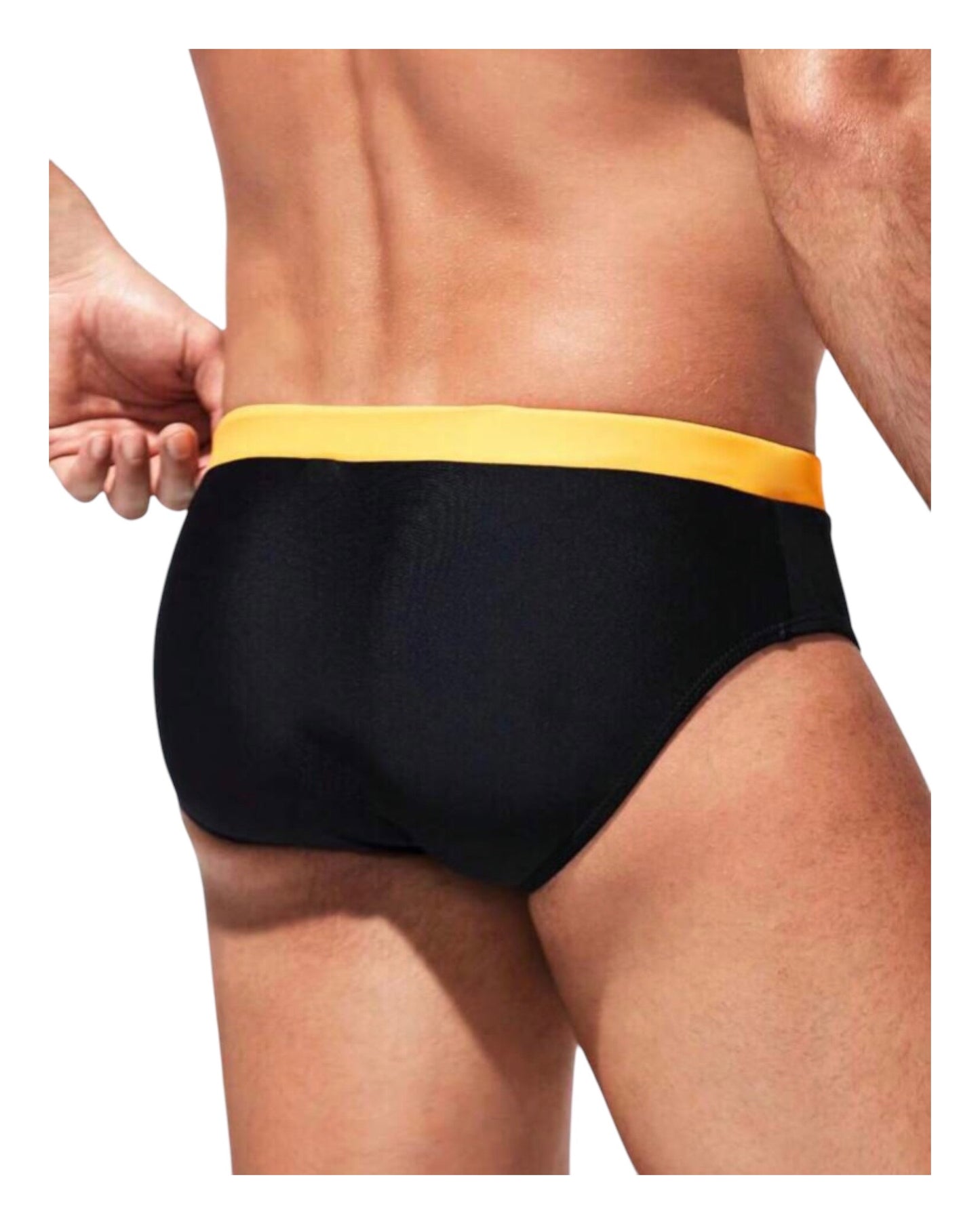 Drawstring Waist Swim Brief