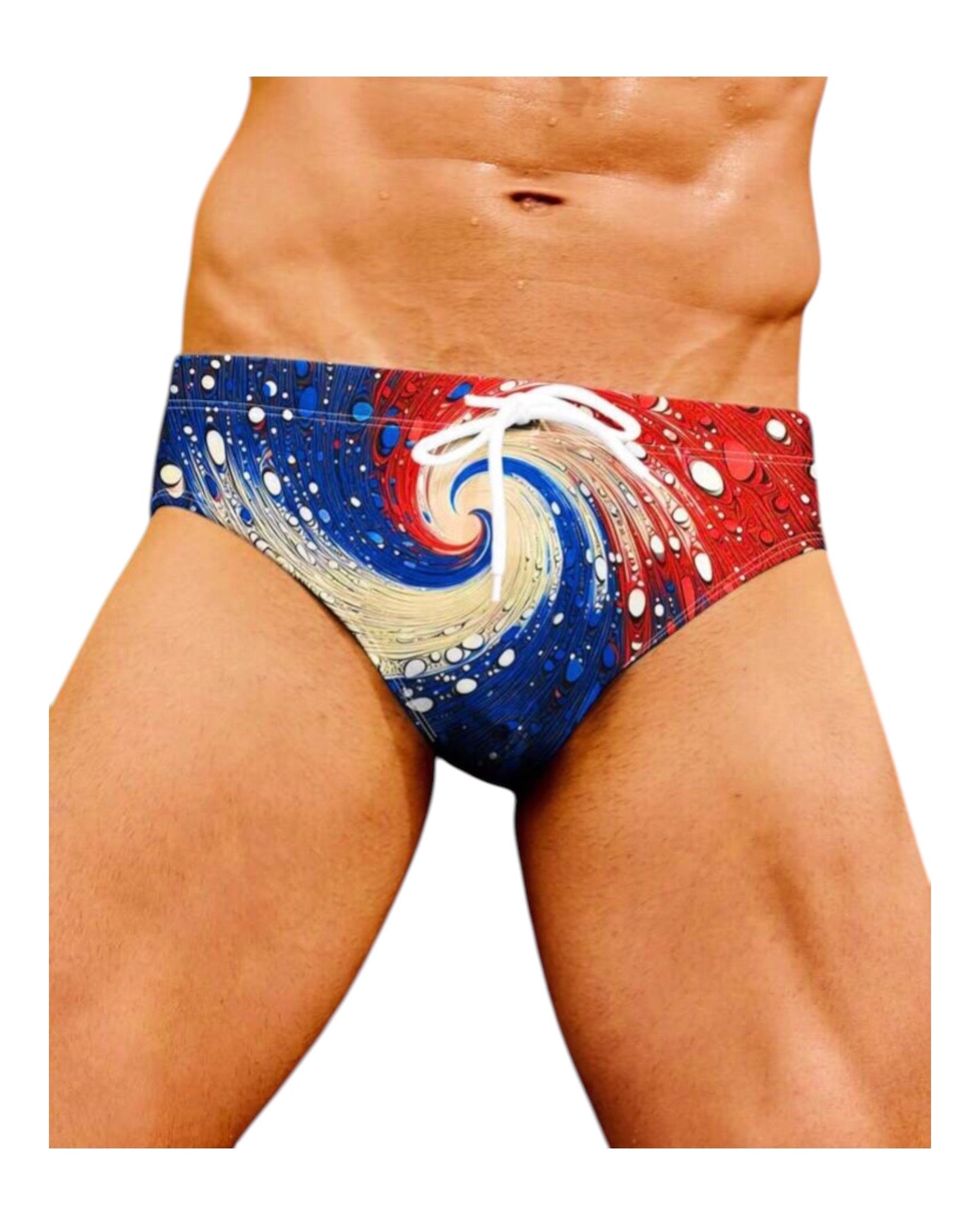 Waves Printed Swim Trunks